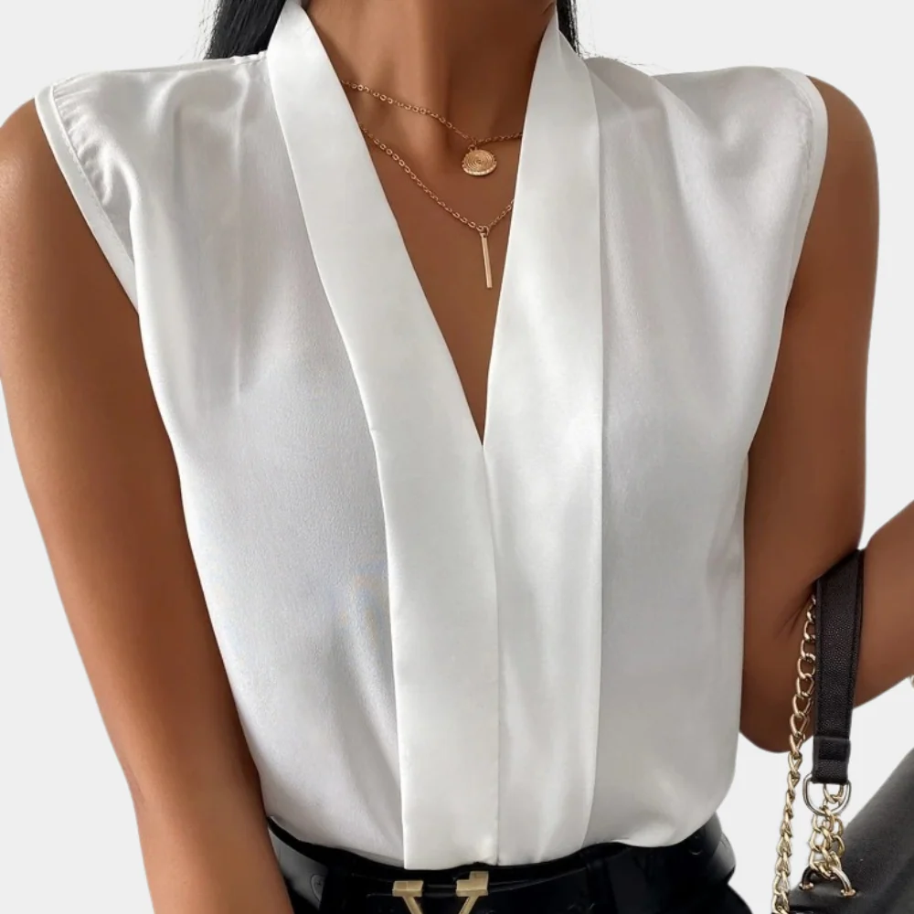 Buckingham® | Blouse With V-Neck For Women - Image 4