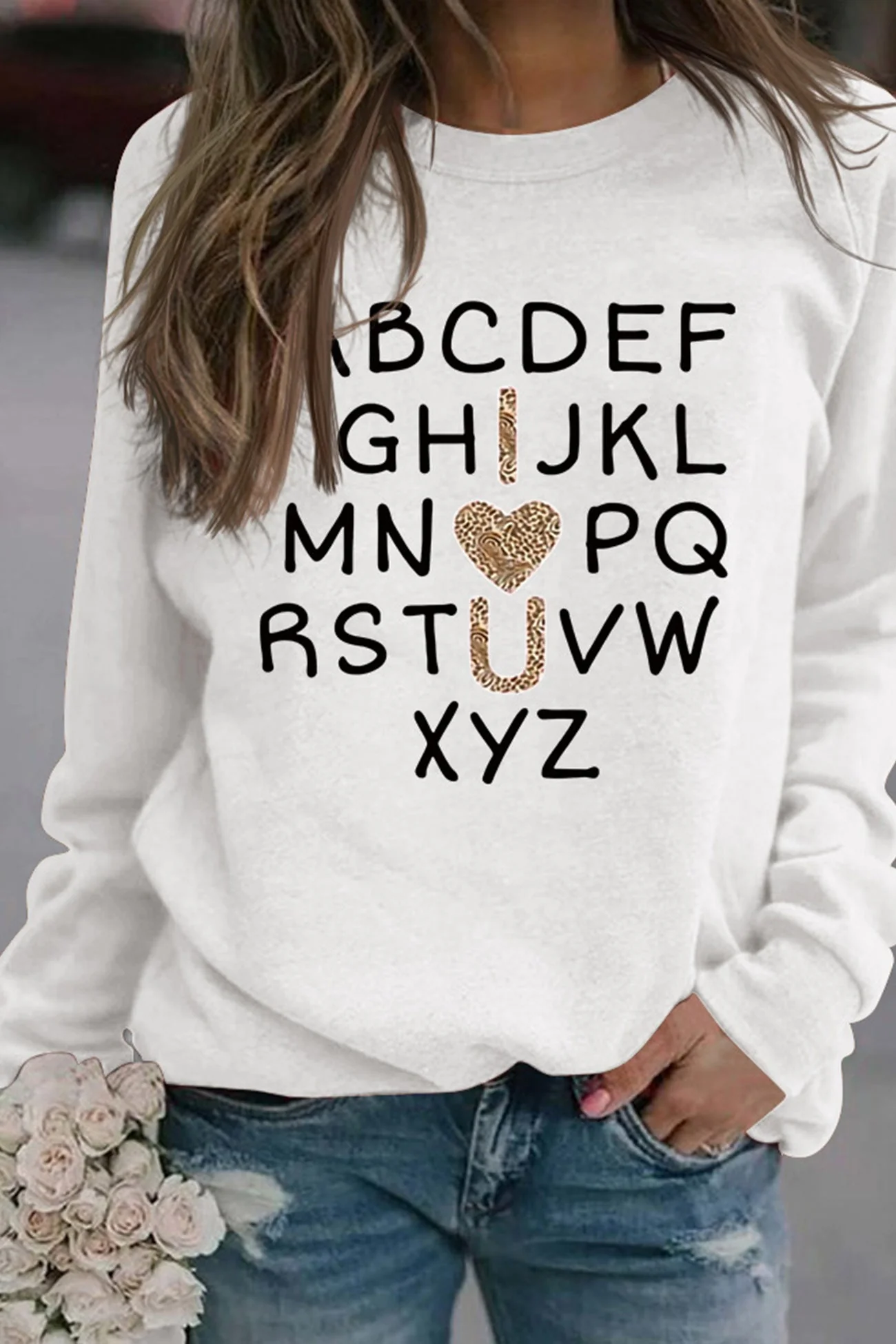 Camila | Alphabet graphic sweatshirt - Image 3