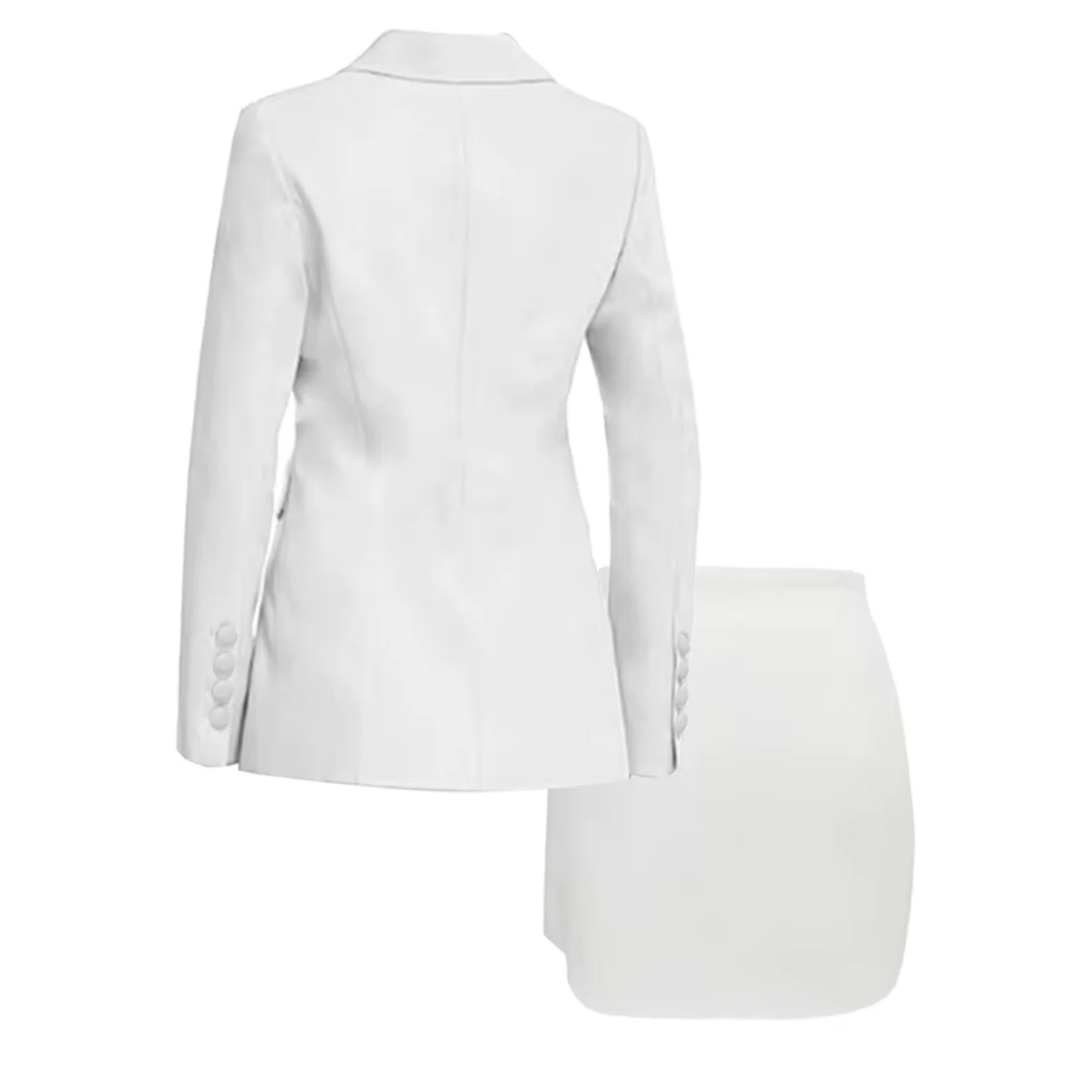 Camila | Elegant coat and skirt set - Image 3