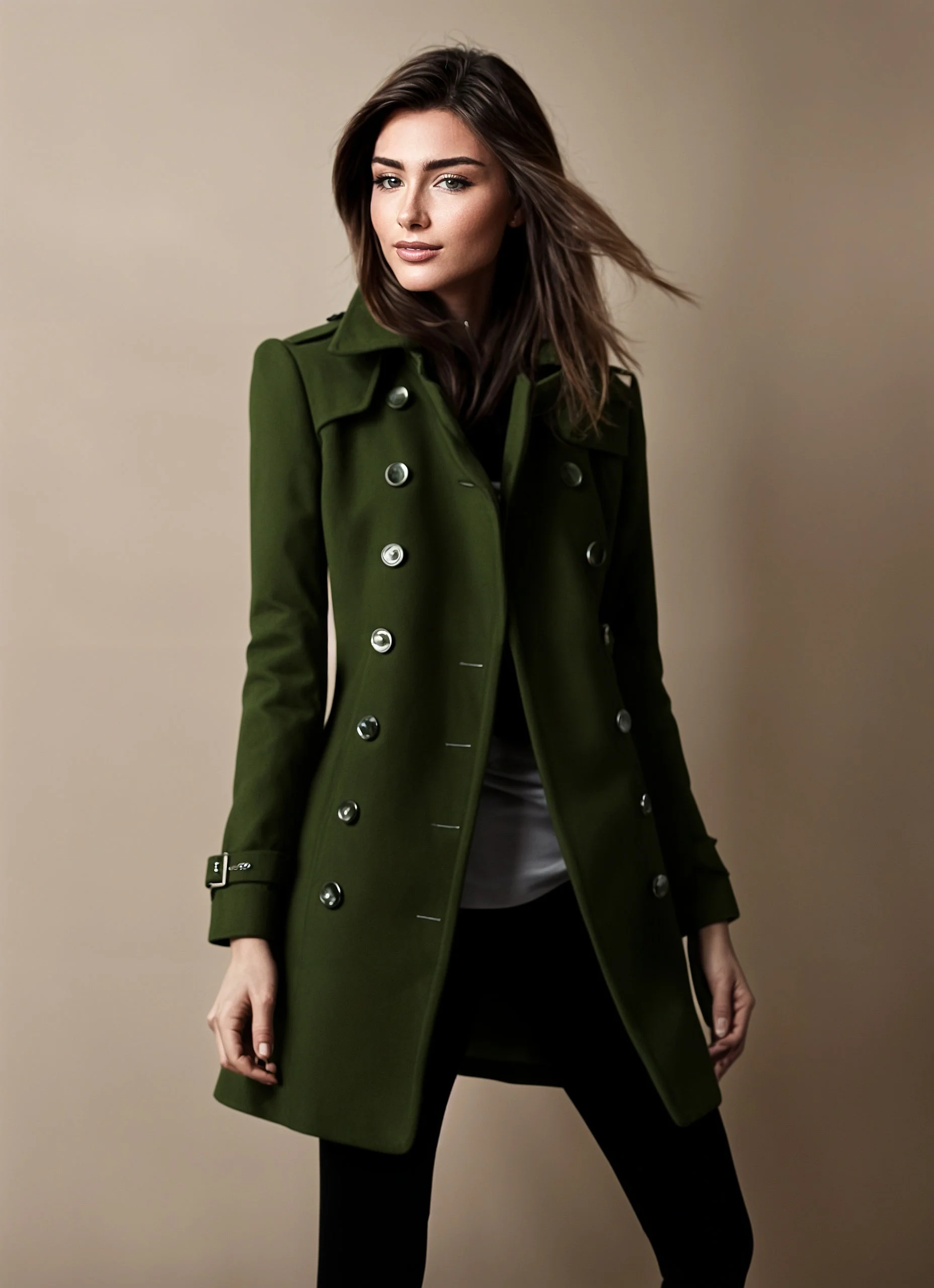Camila® | Elegant winter jacket for women with buttons - Image 4