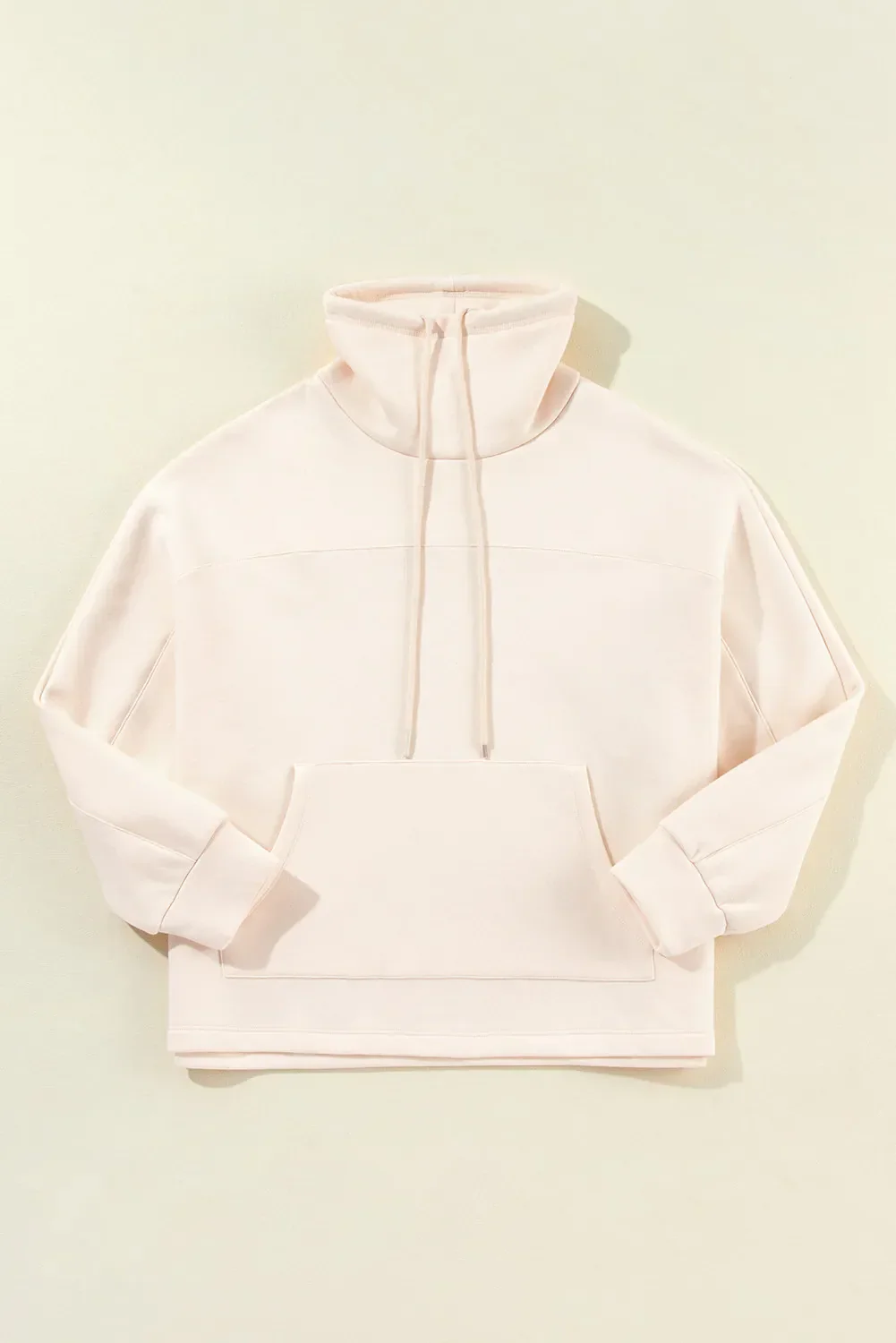 Camila | Long-sleeved sweatshirt with turtleneck and drawstring - Image 11