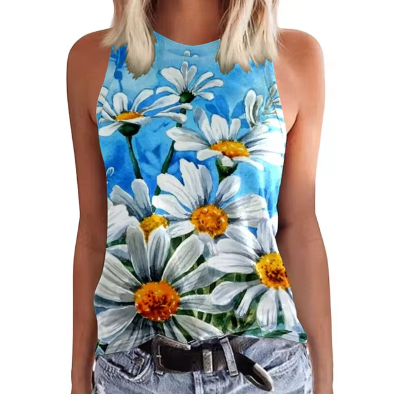 Camilla® | Sleeveless Top With Colorful Flowers - Image 7