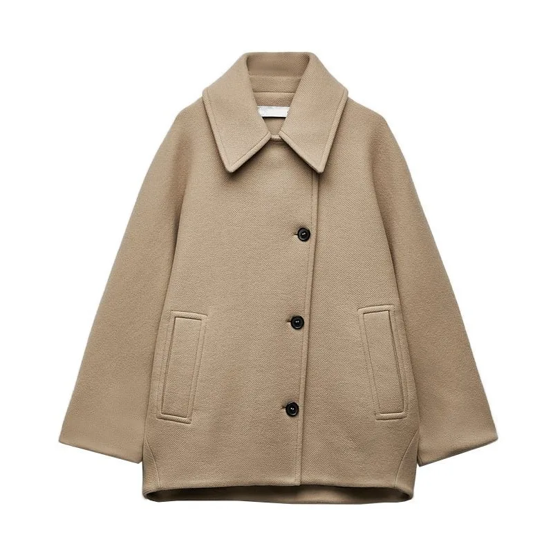 Caridad | Warm women's jacket with lapels and pockets - Image 7