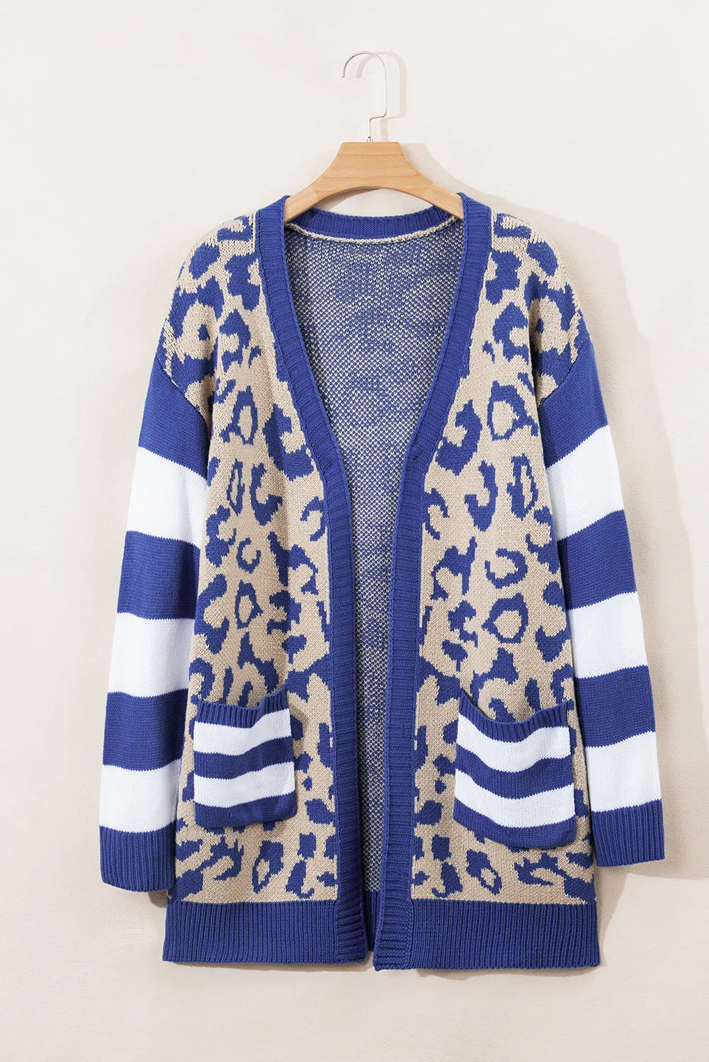 Carina | Long sleeve leopard print open front cardigan - Image 3