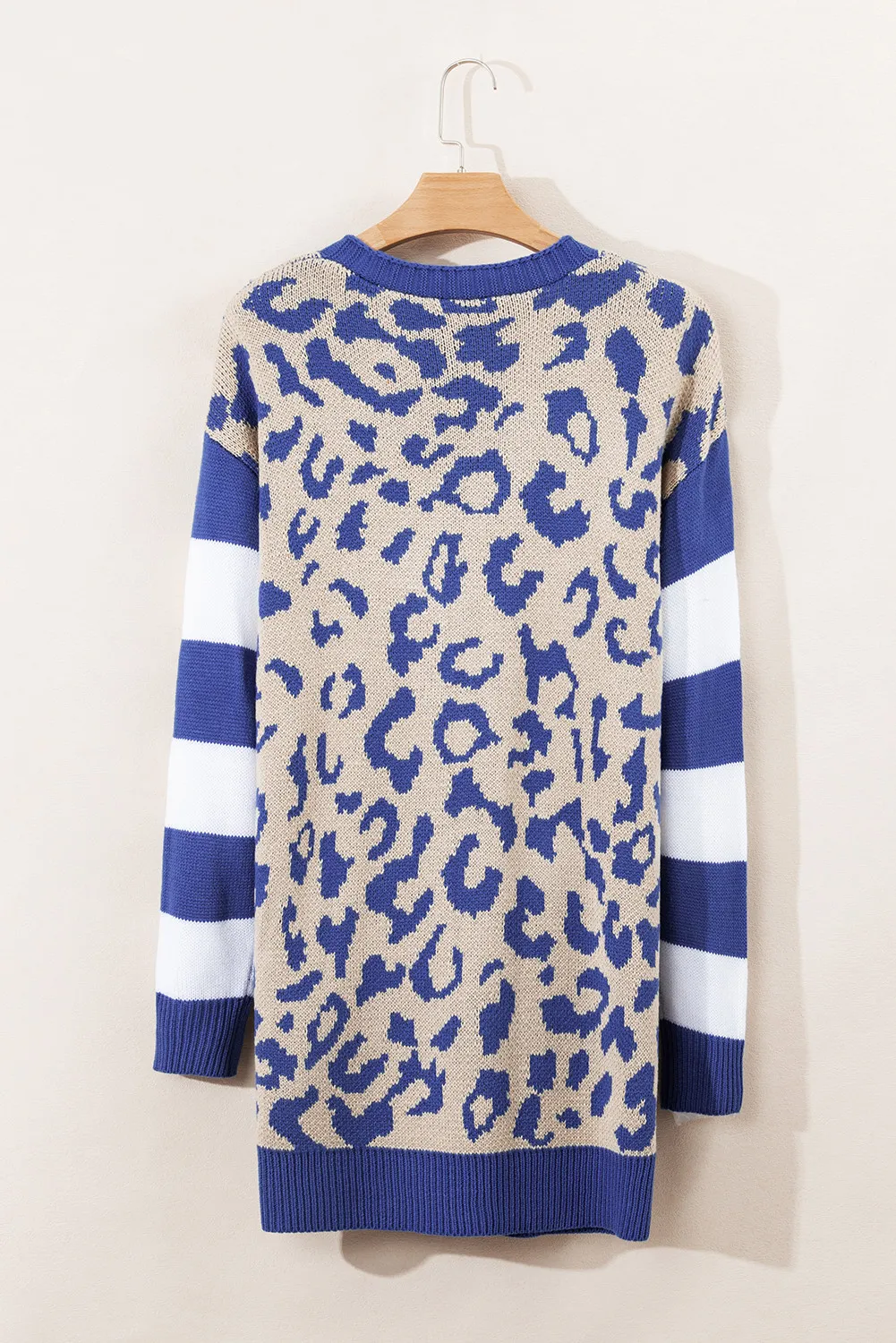 Carina | Long sleeve leopard print open front cardigan - Image 4