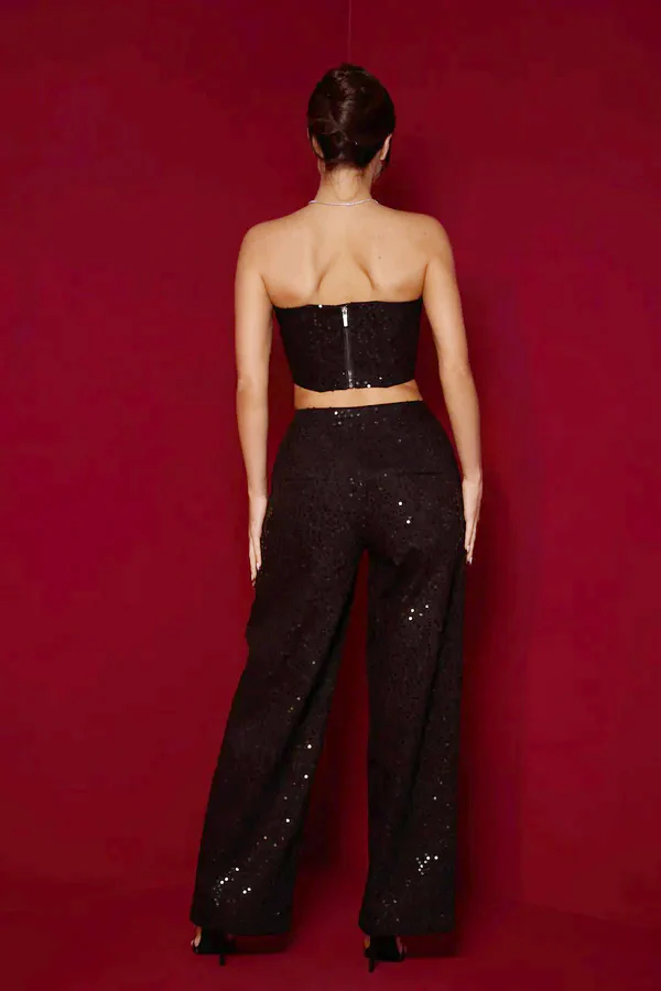 Carina® | Sequin Denim Trousers Set - Image 6
