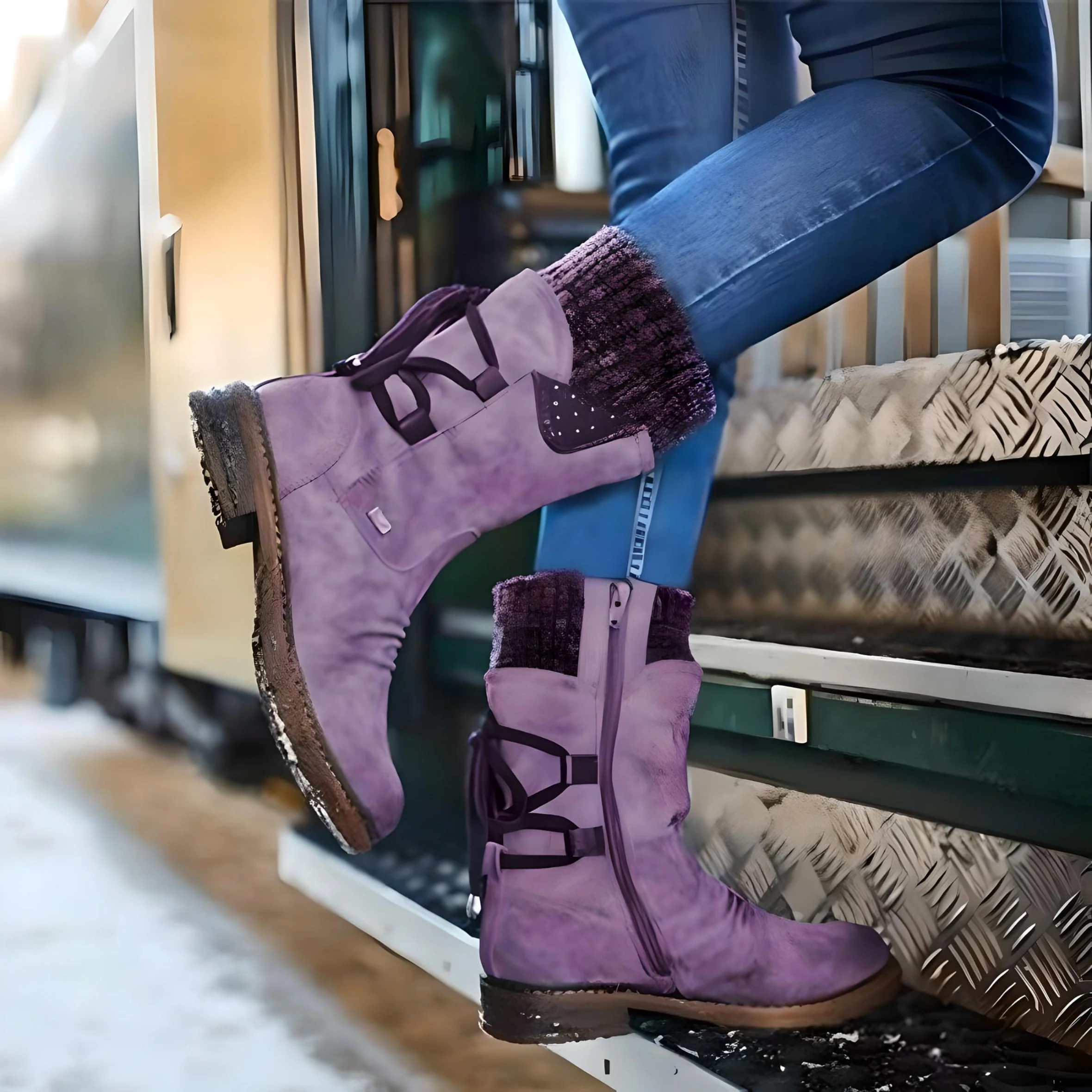 Carla | Lace-up snow boots - Image 4