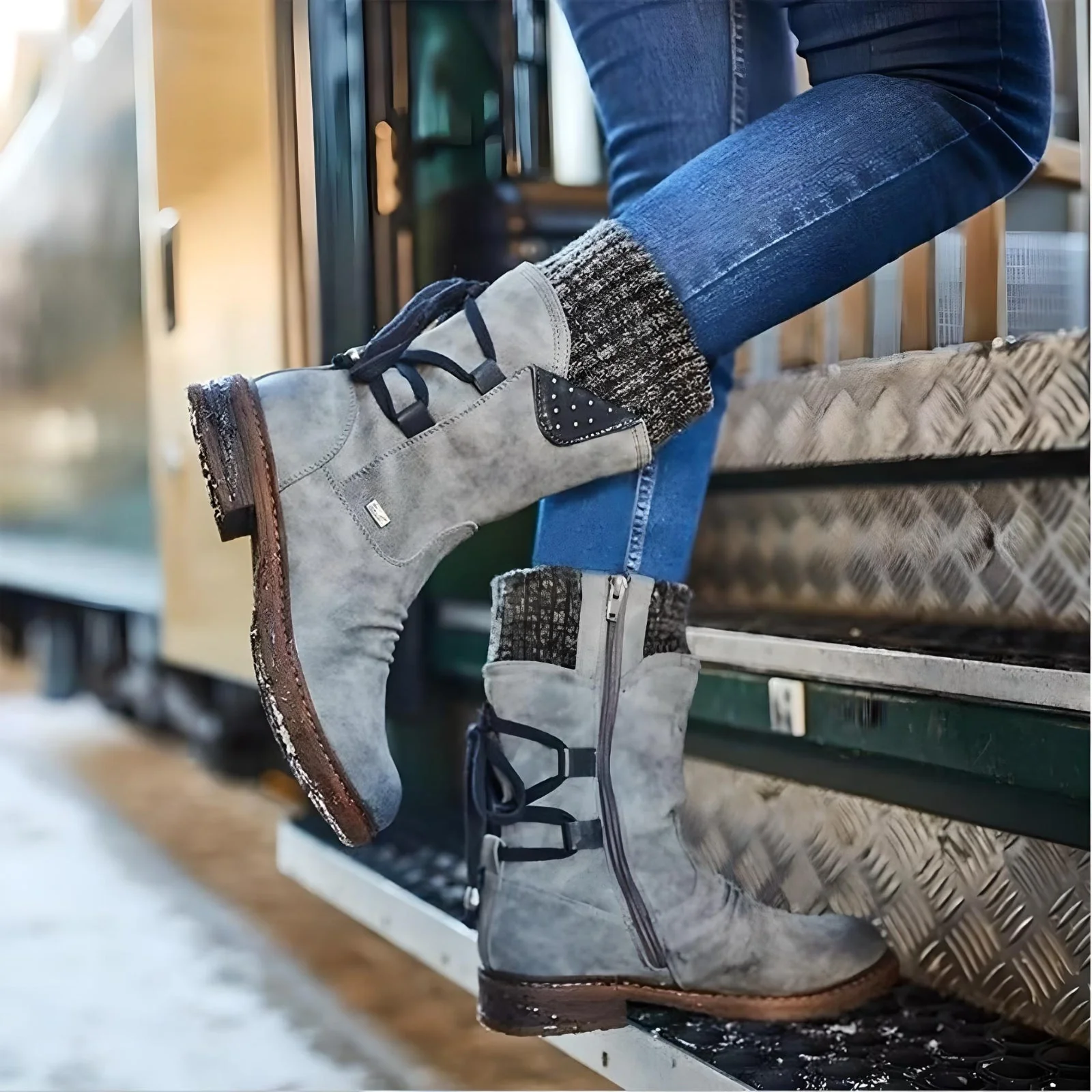 Carla | Lace-up snow boots - Image 5