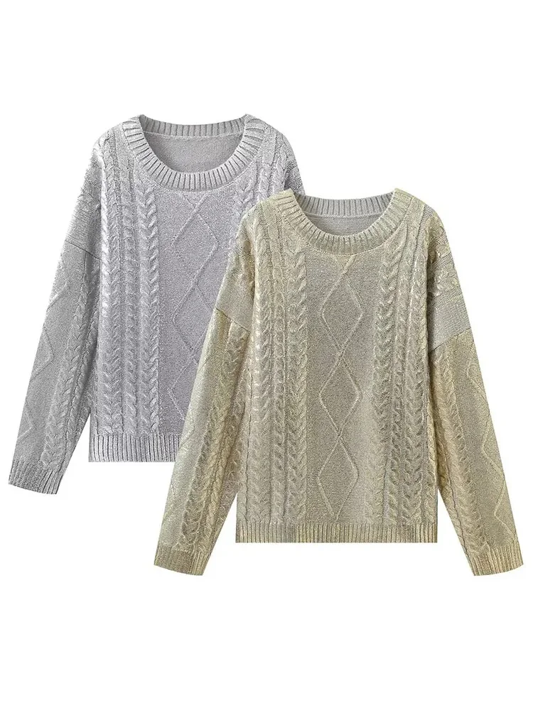 Carla | Loosely knitted cable sweater - Image 3