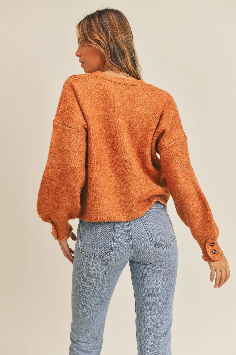 Carla | MABLE long-sleeved cardigan with button placket - Image 2