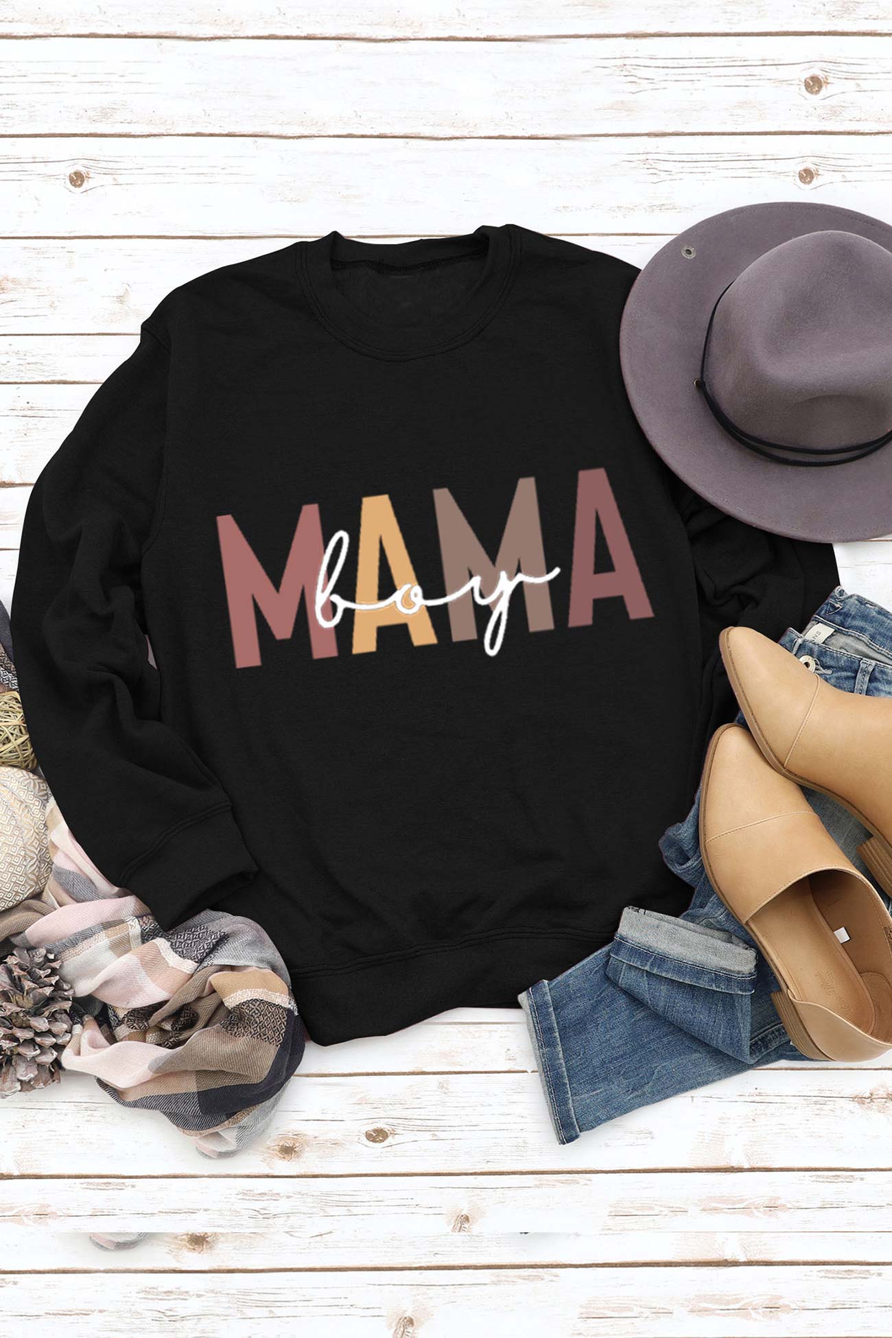Carla | Sweatshirt with “Mama” print for boys - Image 3