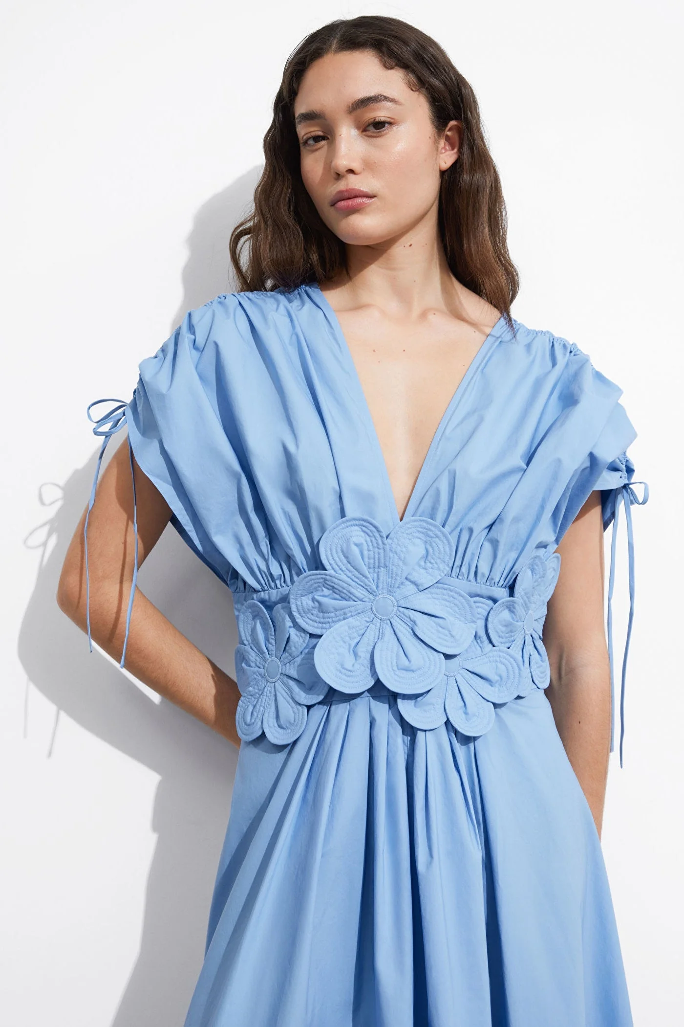Carla® | V-Neck Maxi Dress With Floral Appliqué - Image 4