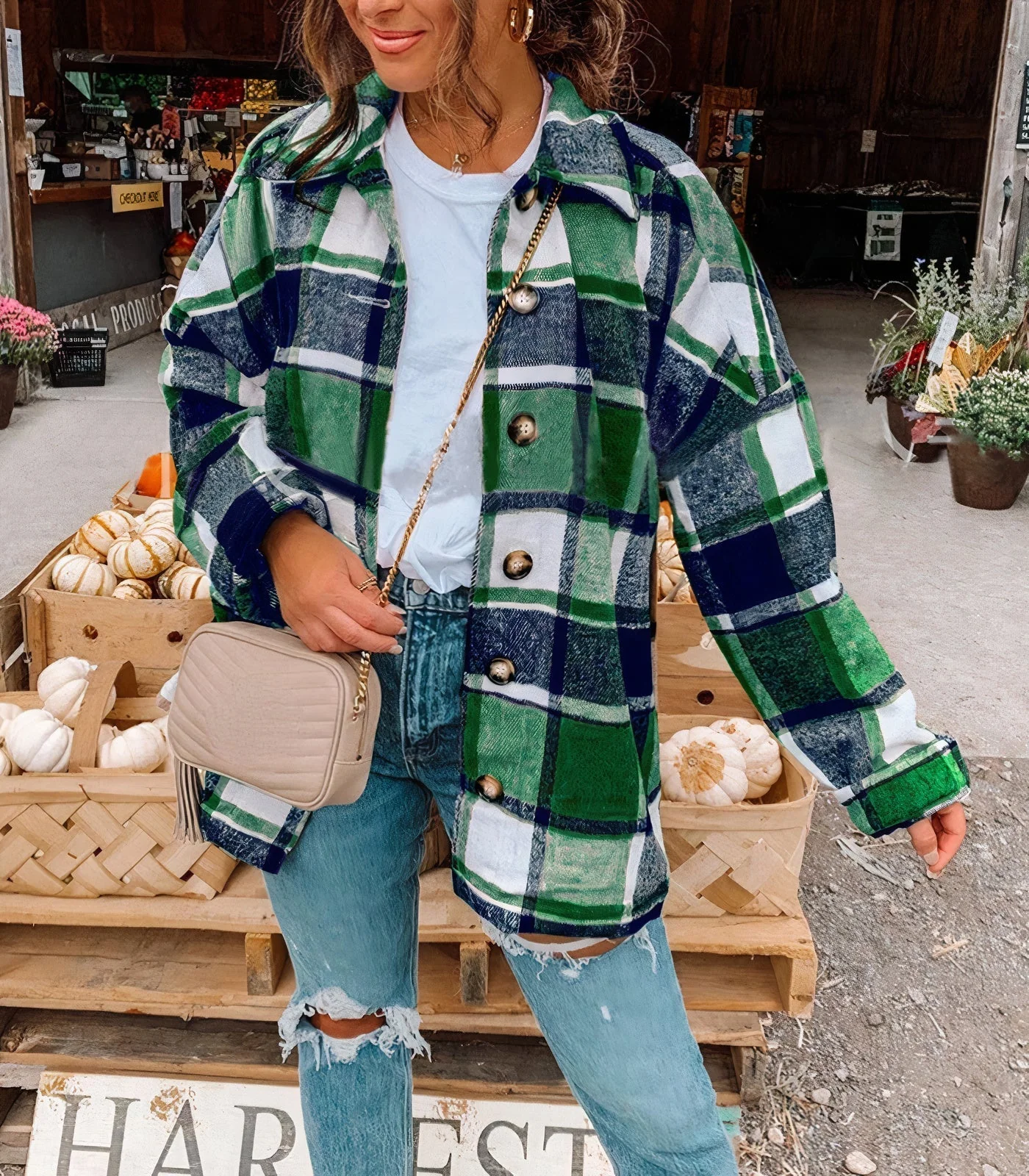 Carmen® | Checked summer jacket - Image 2