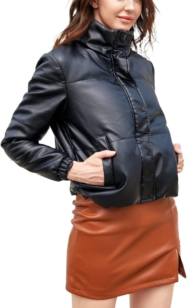 Carolina | Black puffer jackets - Image 6