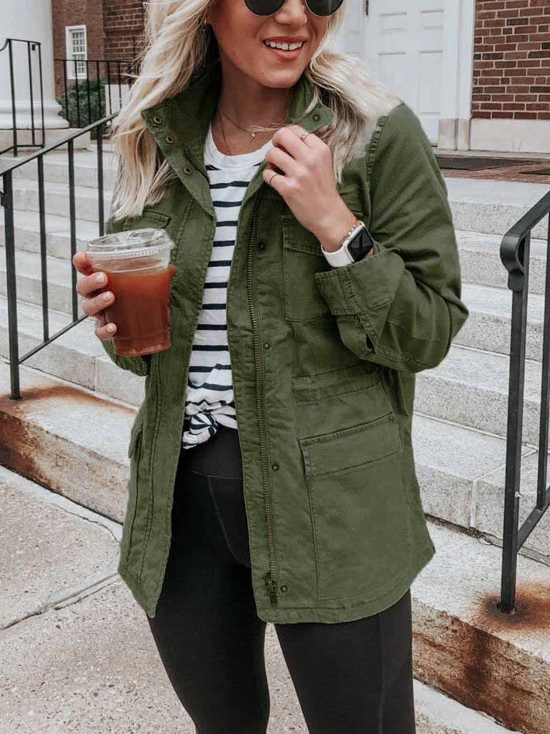 Carolina | Long sleeve zip jacket with pockets