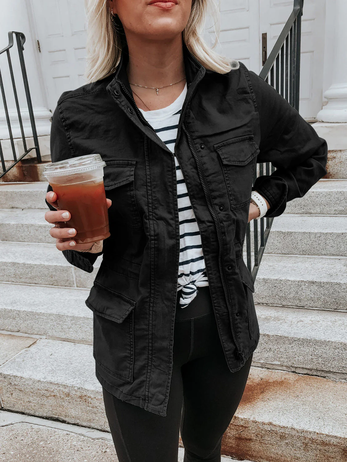 Carolina | Long sleeve zip jacket with pockets - Image 10
