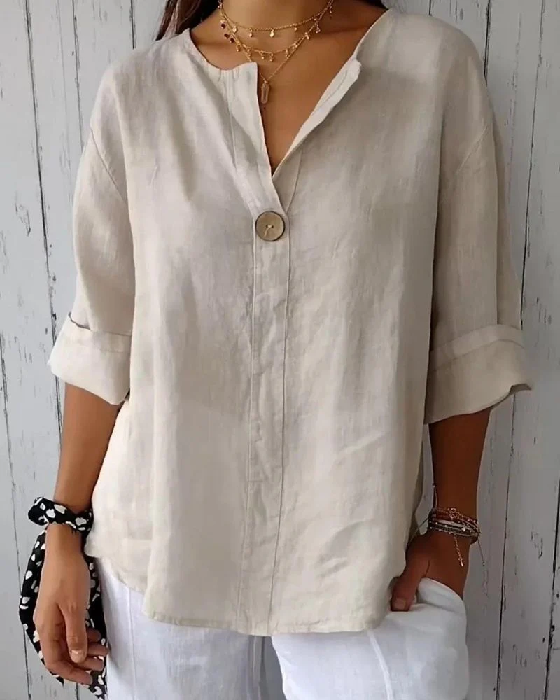 Casiana® | Elegant V-Neck Top - Image 2