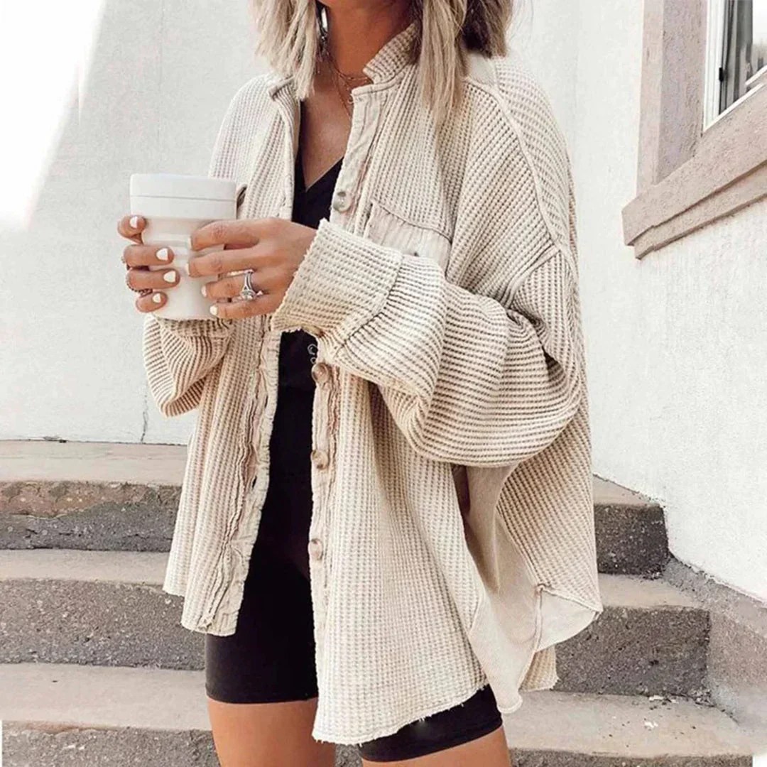 Catherine | Loose shirt jacket for women - Image 4