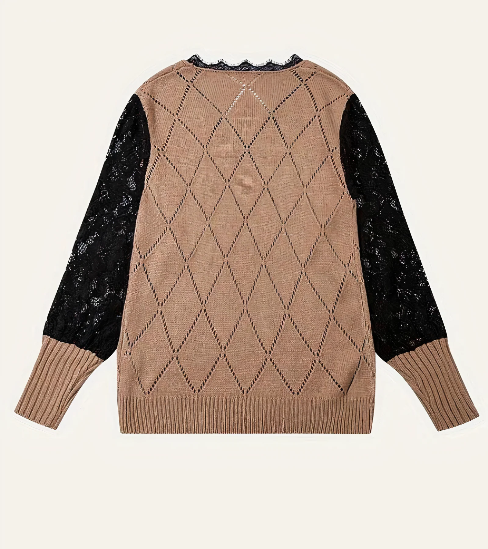 Cecilia® | Contrasting Lace Top - Image 2