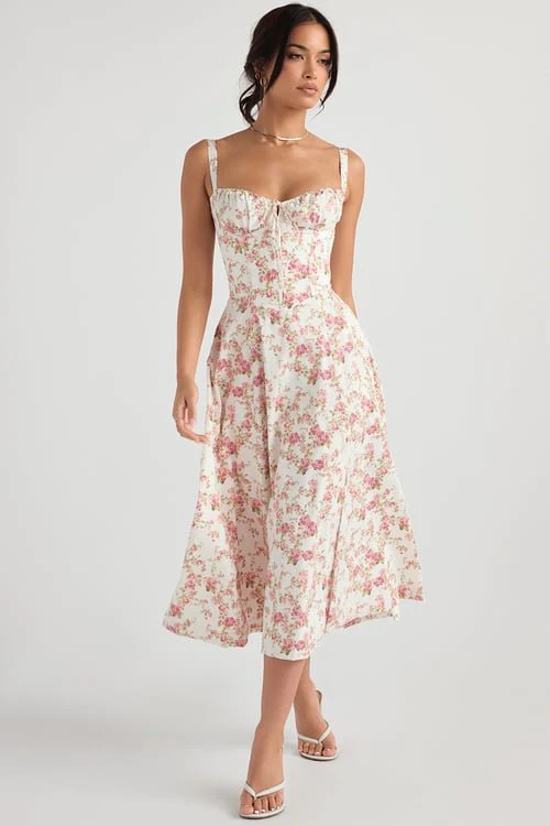 Cecilia® | Elegant Bustier Summer Dress With Print - Image 4