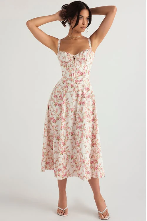 Cecilia® | Elegant Bustier Summer Dress With Print - Image 8