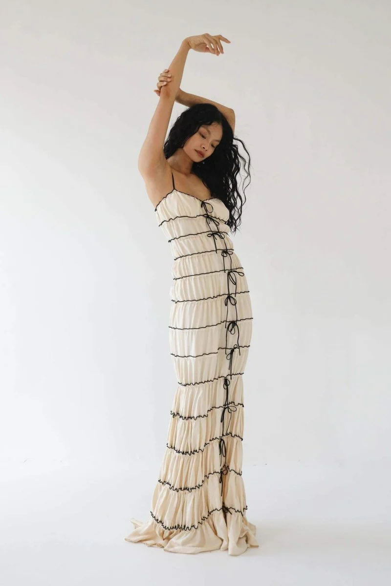 Cecilia® | Maxi Dress With Ruffle Tunnel - Image 3