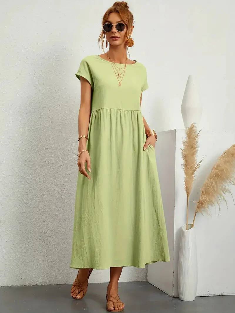 Cecilia® | Premium Linen Pocket Dress - Image 31