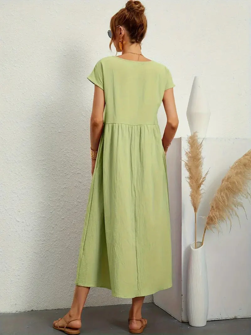 Cecilia® | Premium Linen Pocket Dress - Image 32
