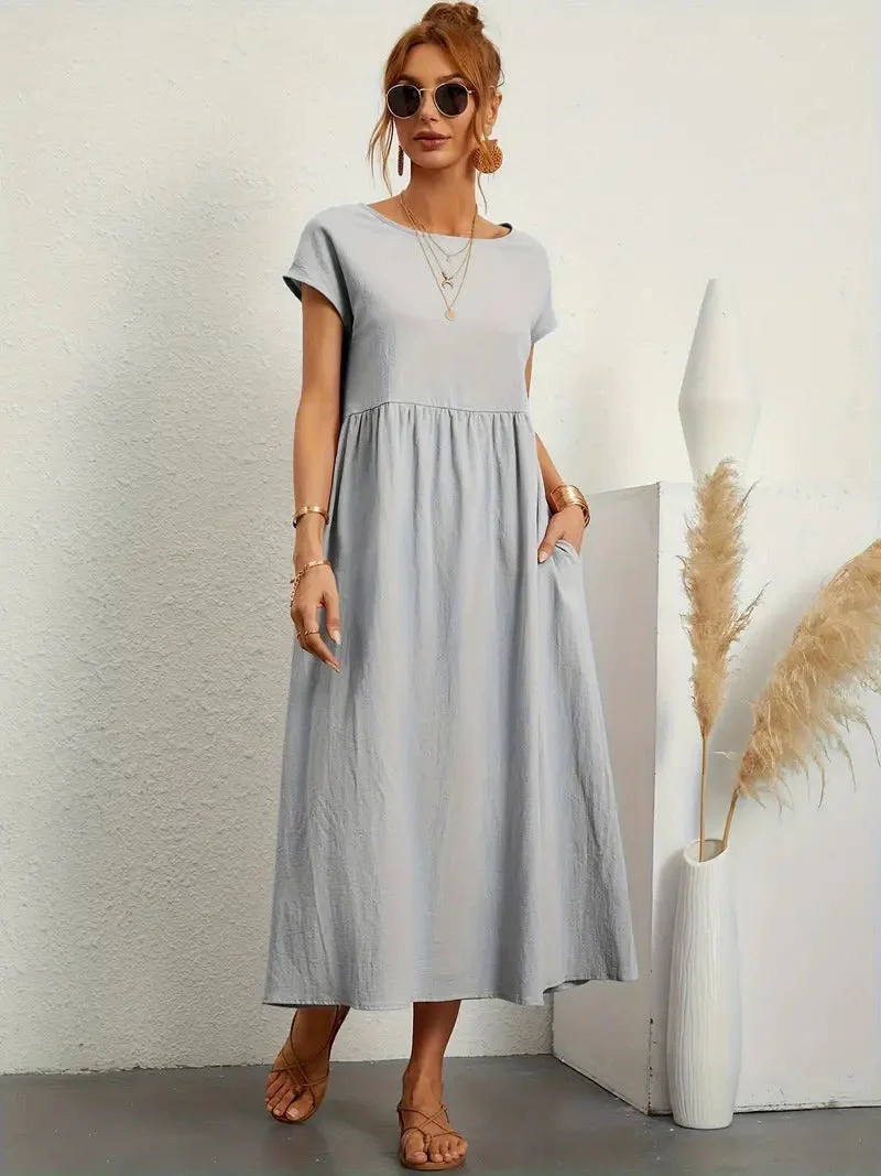 Cecilia® | Premium Linen Pocket Dress - Image 34