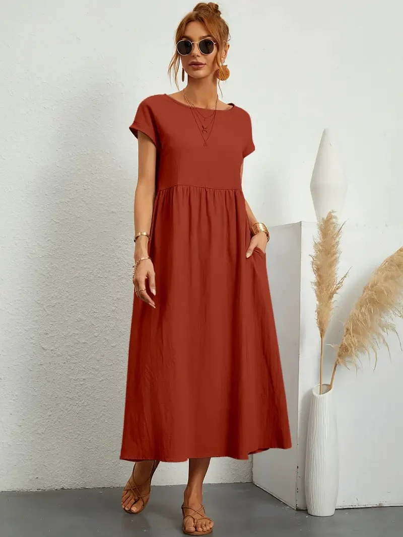 Cecilia® | Premium Linen Pocket Dress - Image 37