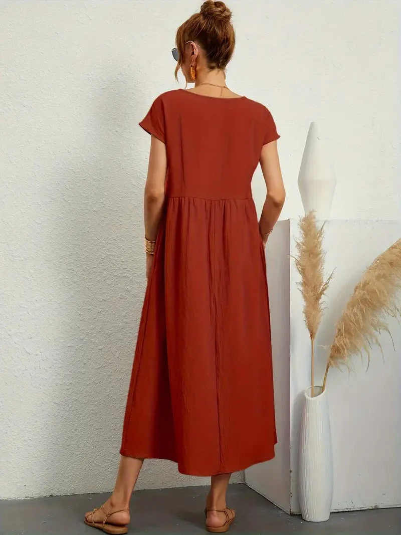 Cecilia® | Premium Linen Pocket Dress - Image 38