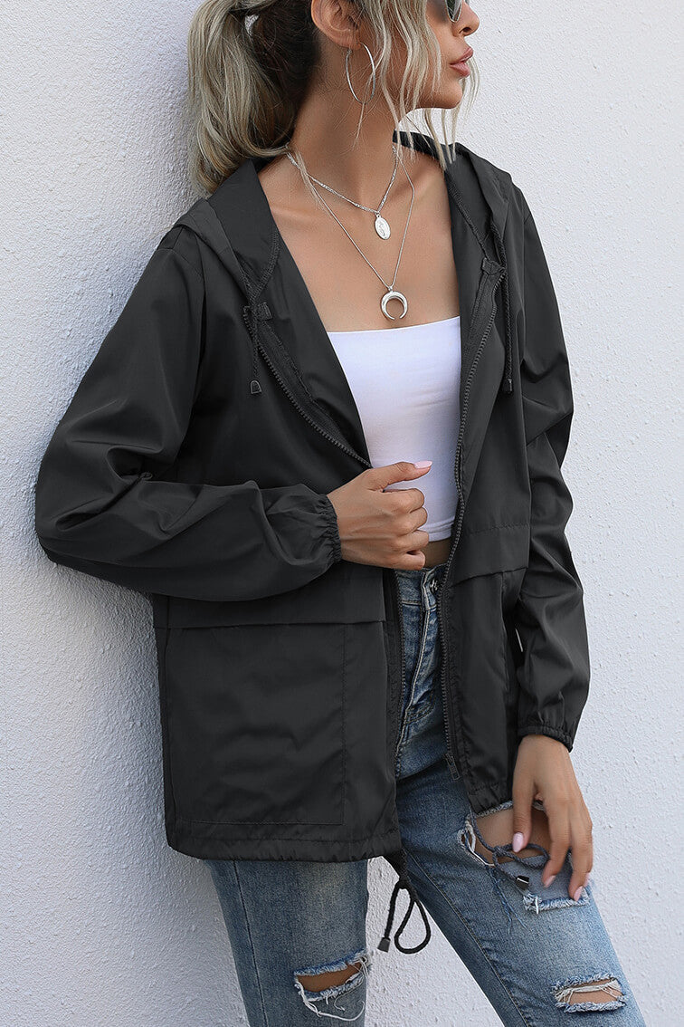Cecilia | Windproof sports jacket with hood - Image 2