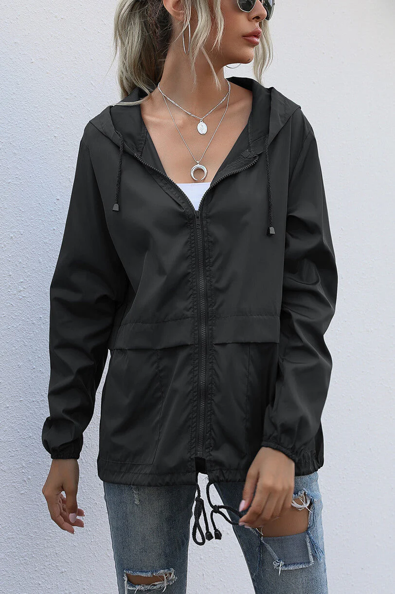 Cecilia | Windproof sports jacket with hood - Image 4