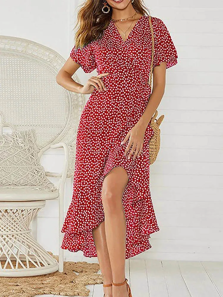 Claire® | Women'S Long Summer Floral Chiffon Dress - Image 2