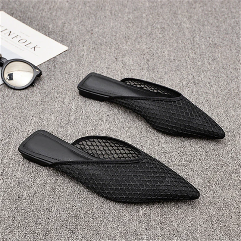 Claribel® | Flat Mules With A Mesh Pattern - Image 4