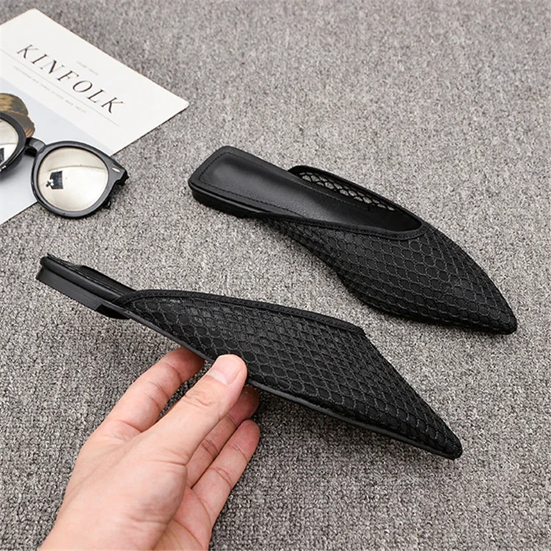 Claribel® | Flat Mules With A Mesh Pattern - Image 5