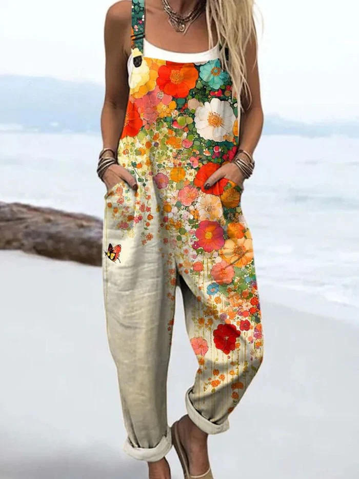 Clarisa® | Vintage floral women's jumpsuit