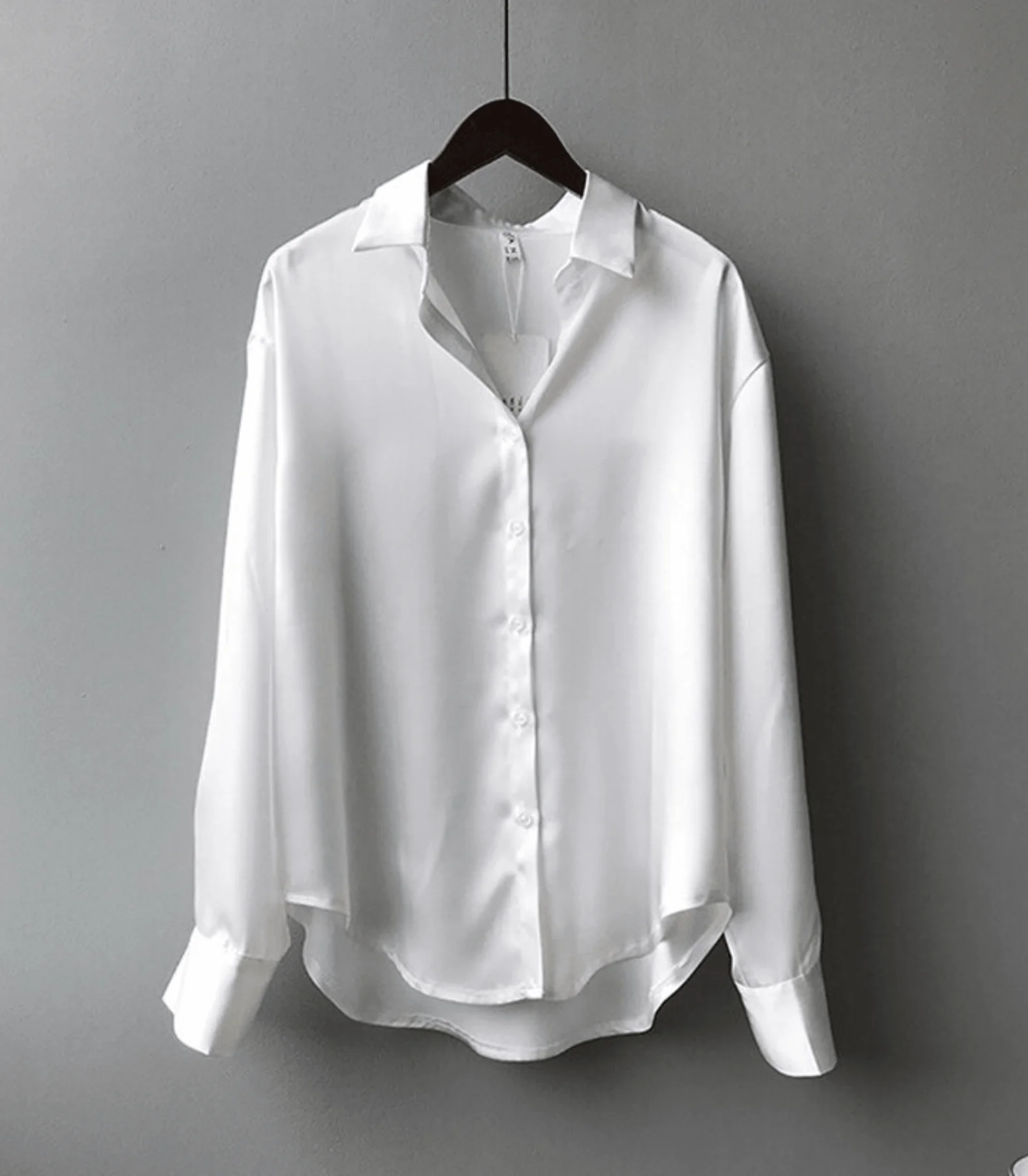 Claudia® | Buttoned Satin Silk Blouse - Image 7