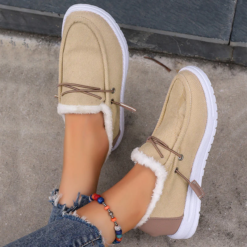 Claudia | Casual solid color round comfortable patchwork style outdoor shoes - Image 2
