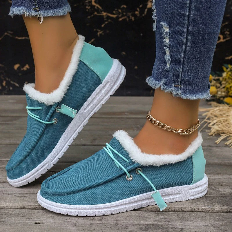 Claudia | Casual solid color round comfortable patchwork style outdoor shoes - Image 5