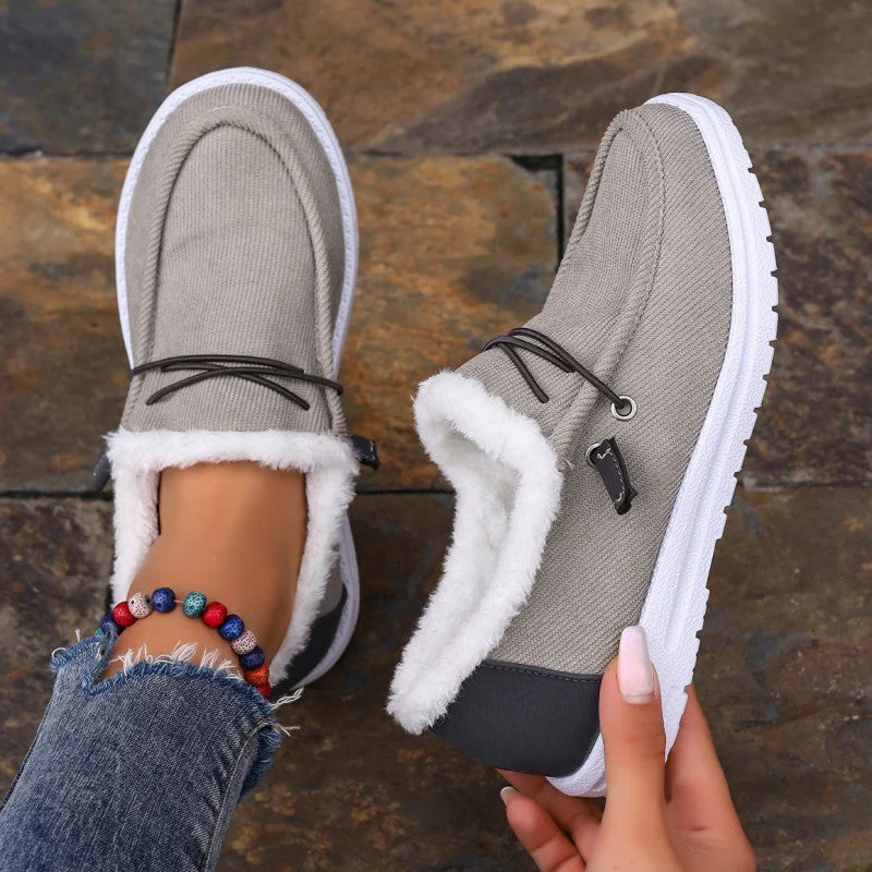Claudia | Casual solid color round comfortable patchwork style outdoor shoes - Image 6