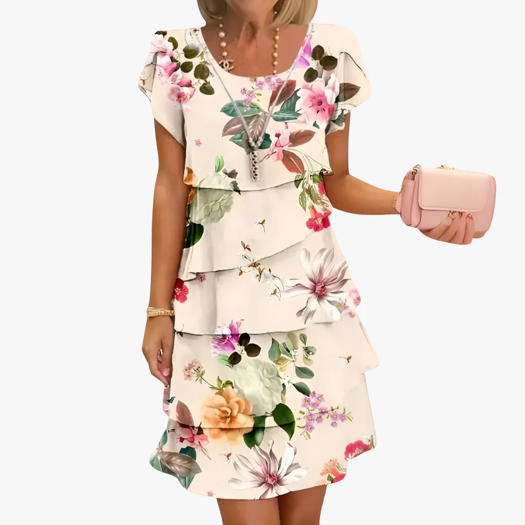 Claudia® | Elegant women's maxi dress with floral pattern