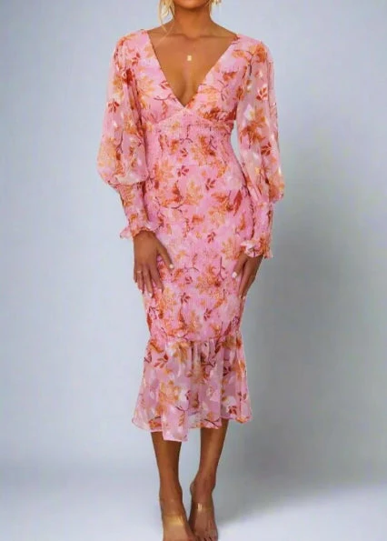 Claudia® | Floral Print Midi Dress - Image 2