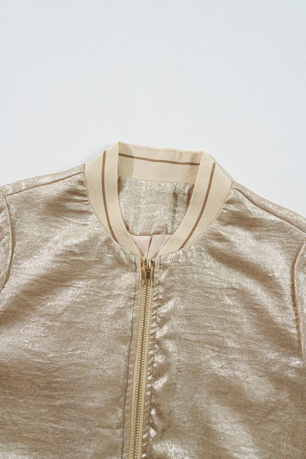 Claudia | Long sleeve jacket with baseball collar and zip - Image 5