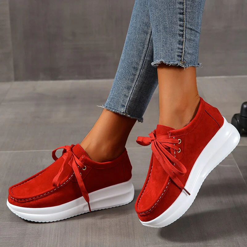 Claudia® | Stylish Thick Suede Shoes - Image 3