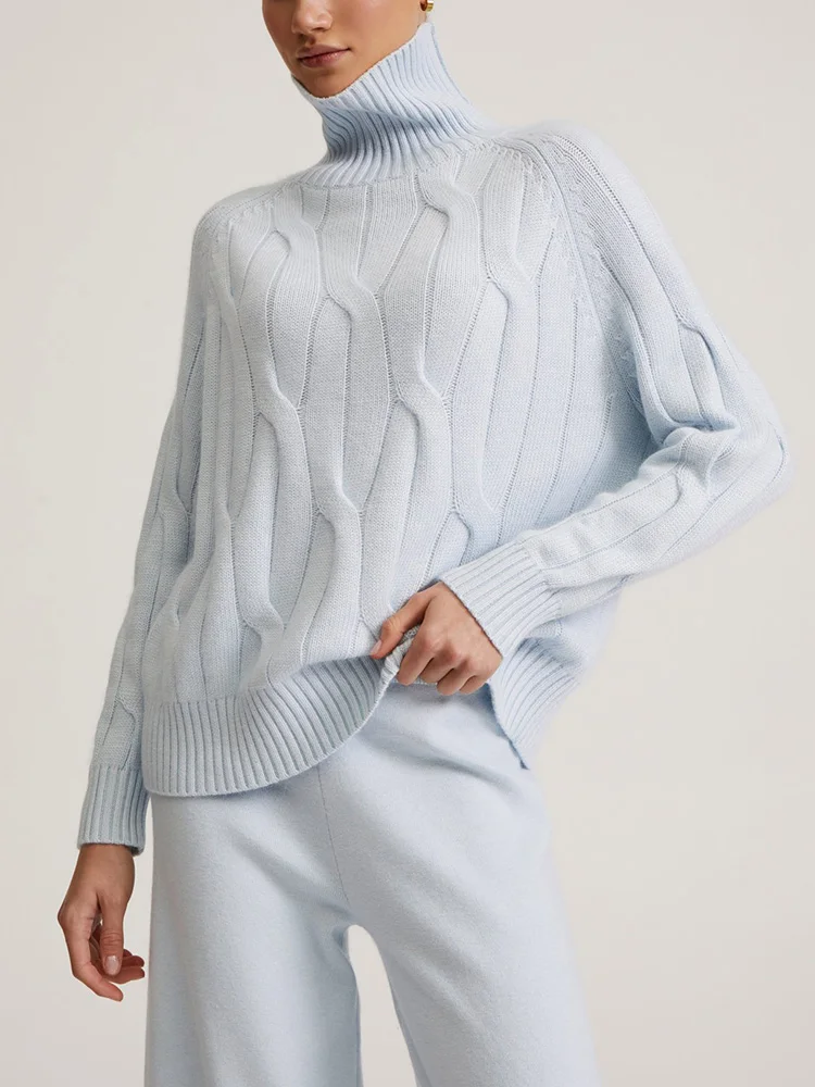 Claudine | Delano women's turtleneck knit sweater