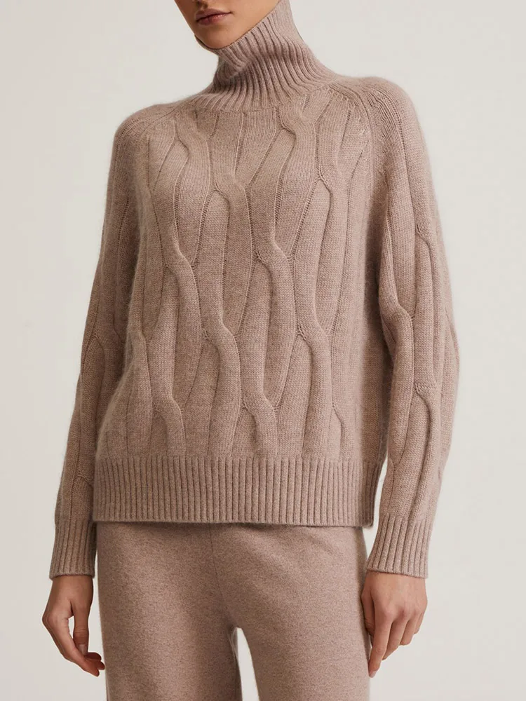 Claudine | Delano women's turtleneck knit sweater - Image 2