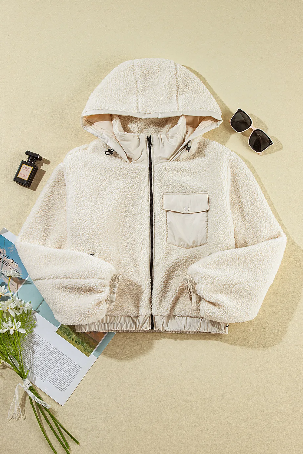 Claudine | Long sleeve hooded jacket with zip fastening - Image 6