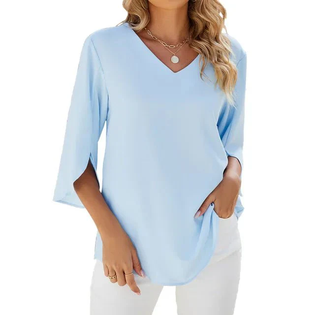 Columba® | Elegant V-Neck Blouse - Image 8