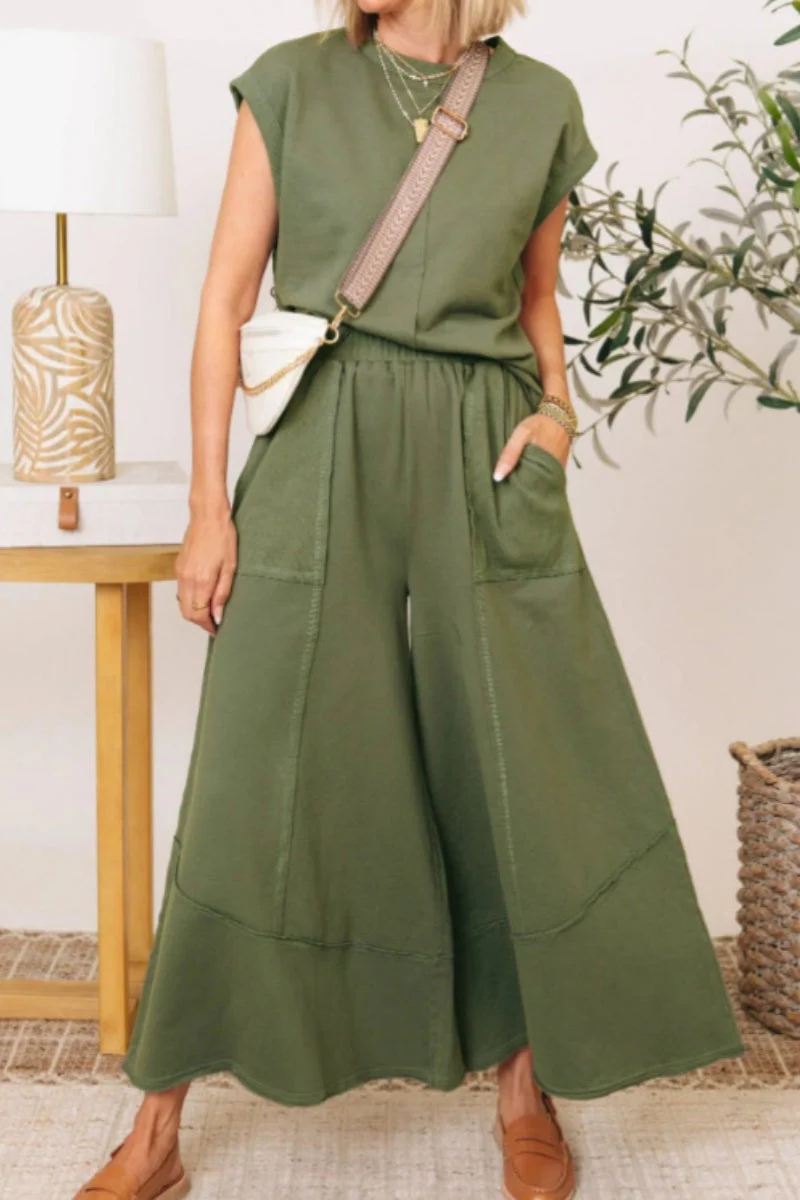 Concepcion | Casual plain O-neck two-piece bag - Image 3